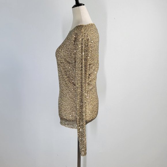 FREE PEOPLE INTIMATELY gold rush long sleeve top Sz M NEW - Picture 6 of 11